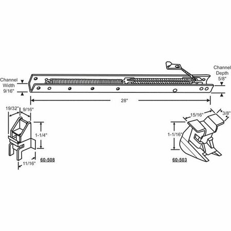 STRYBUC 28in Window Channel Balance 60-274-3